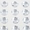 12 Packs: 20 ct. (240 total) 16mm Clear Rhinestone Stickers by Recollections™